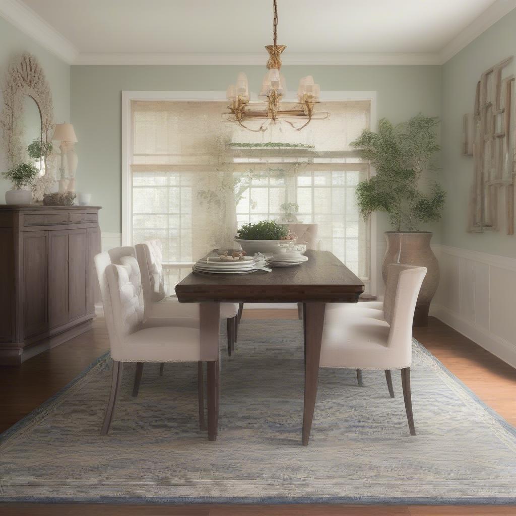 Dining Room with a 20x30 Rug