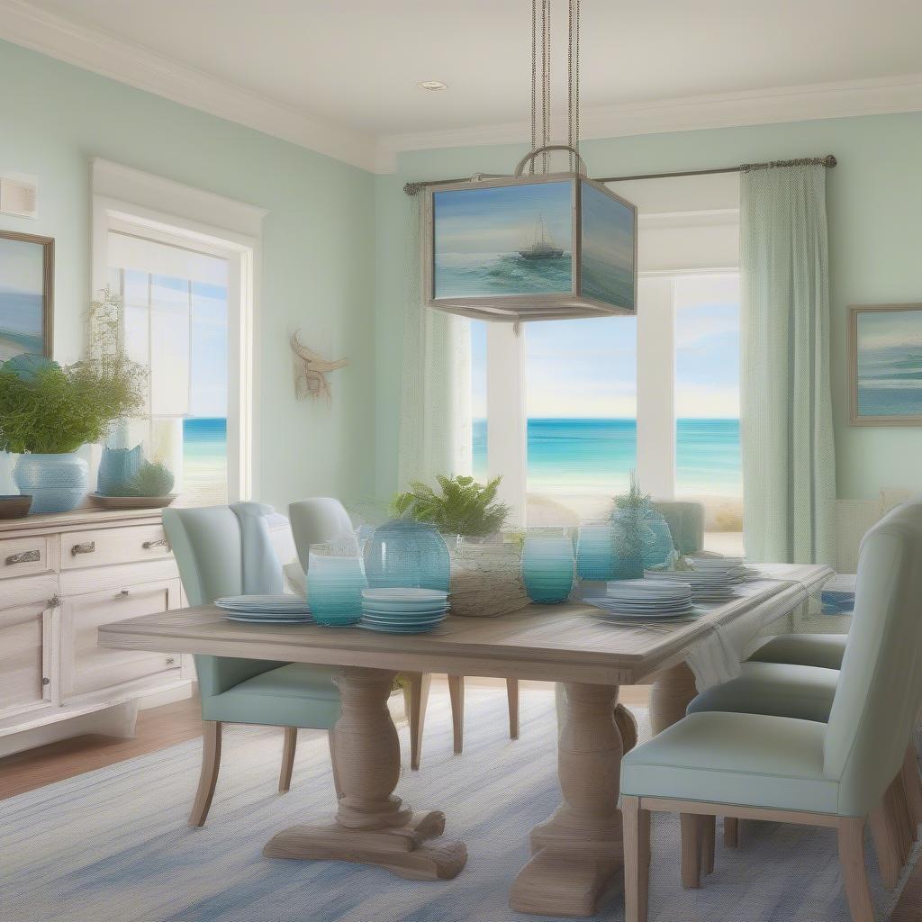 Coastal Seascape Paintings for Dining Room