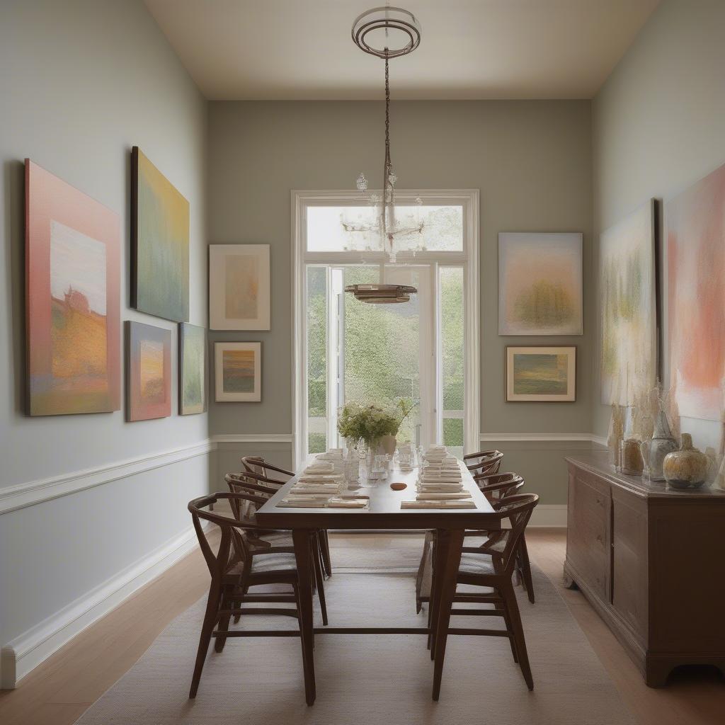 Dining Room Wall Paintings: Size and Scale Considerations