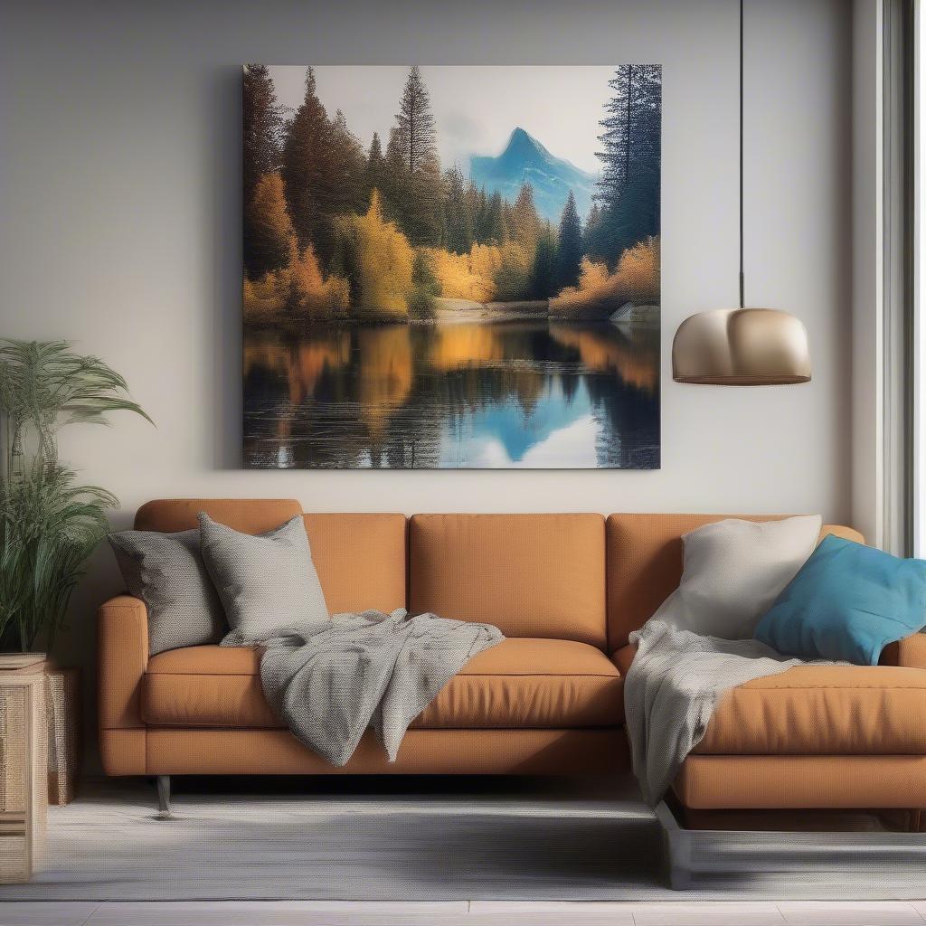 Discount Canvas Photos in a Living Room