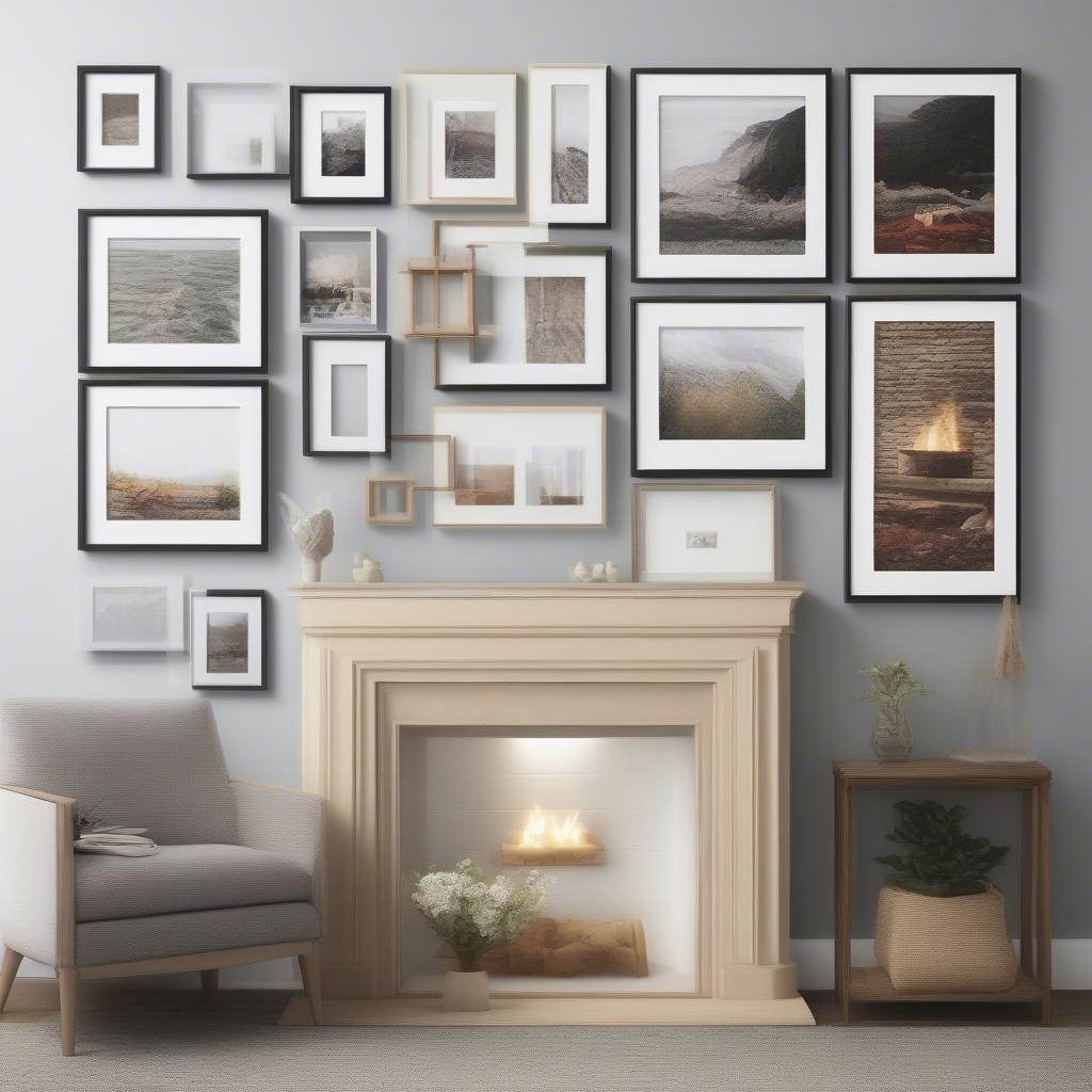 Different ways to display 12x17 framed artwork