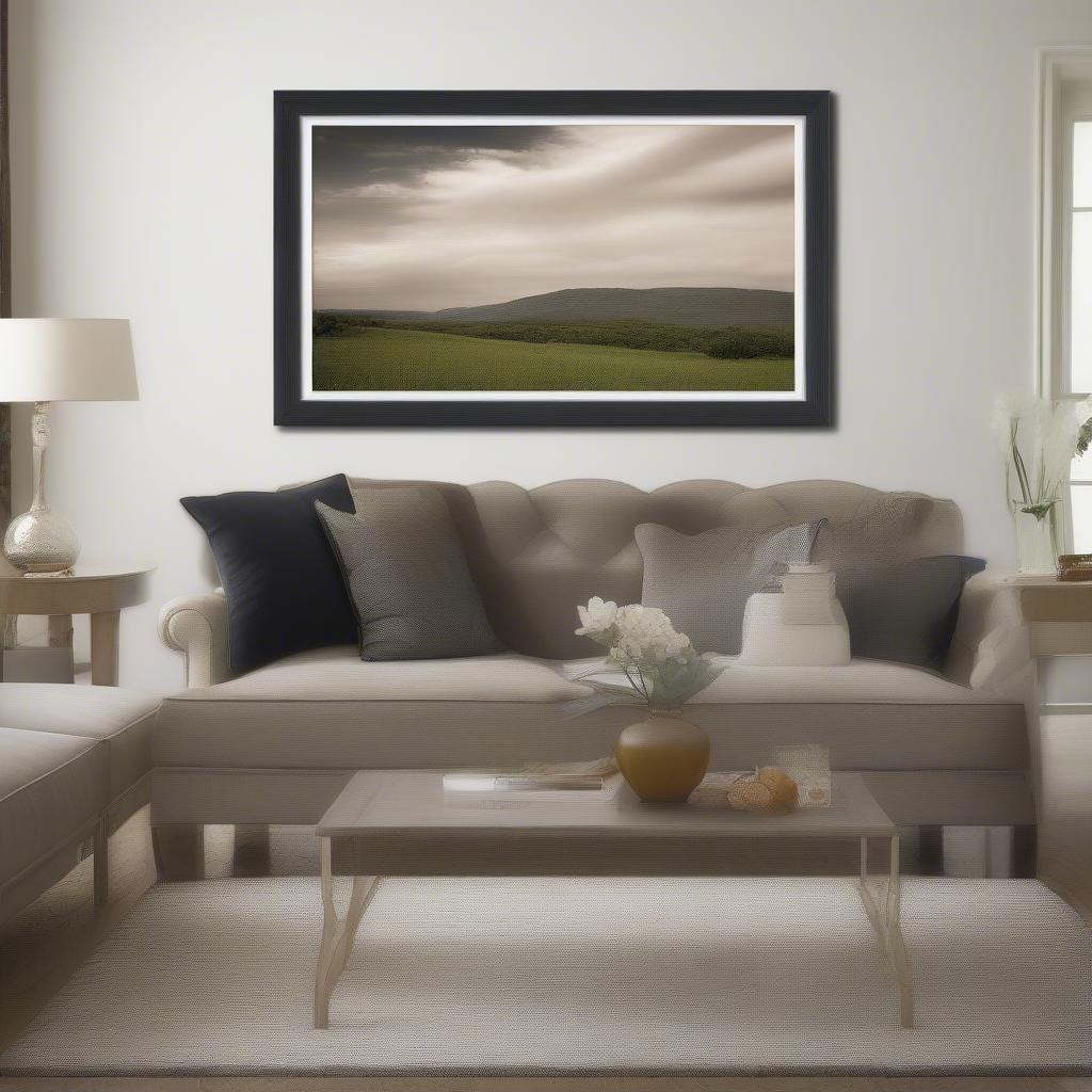 Displaying a Framed 20x30 Photo