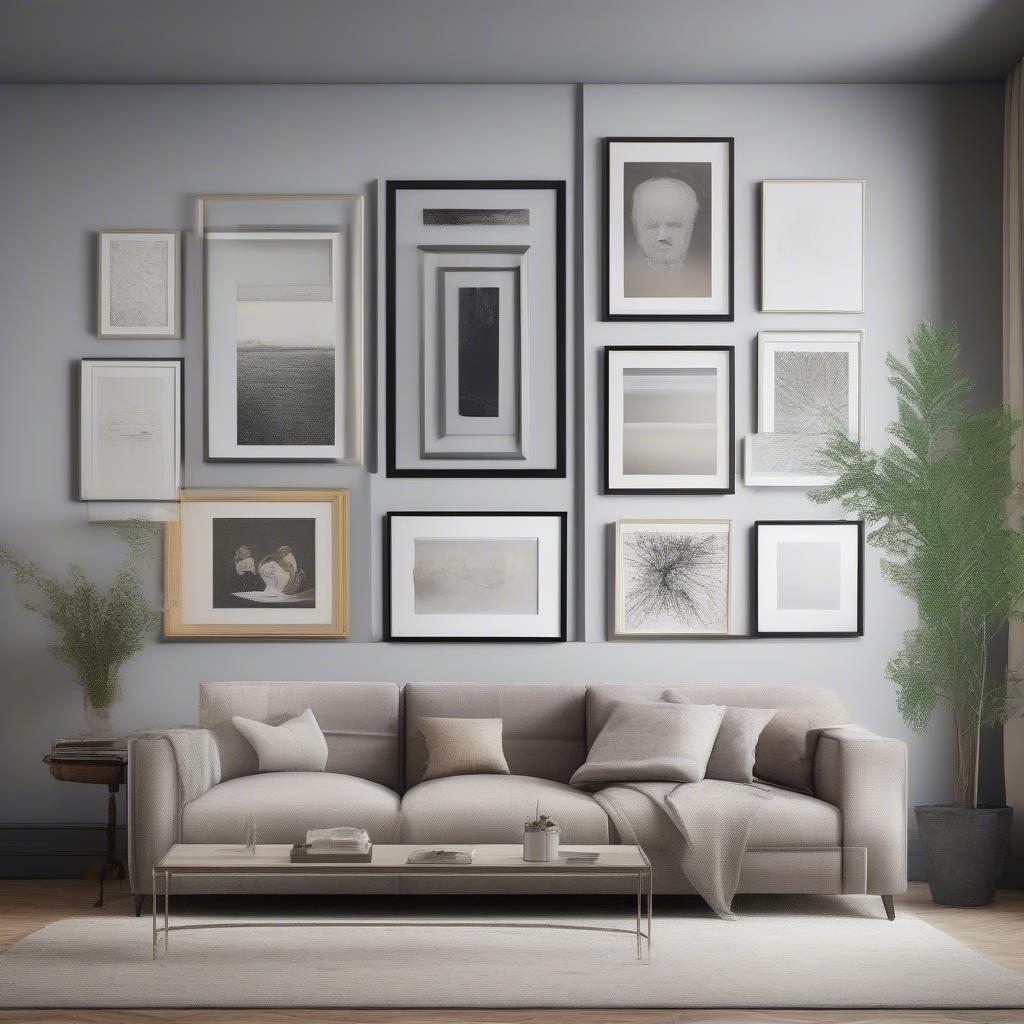 Displaying Framed Artwork in a Gallery Setting