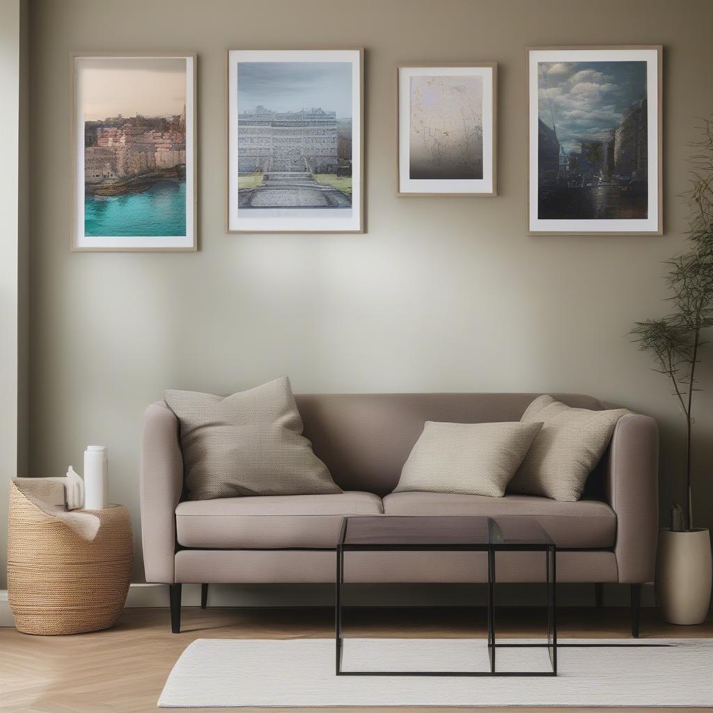 Displaying Framed Canvas Prints