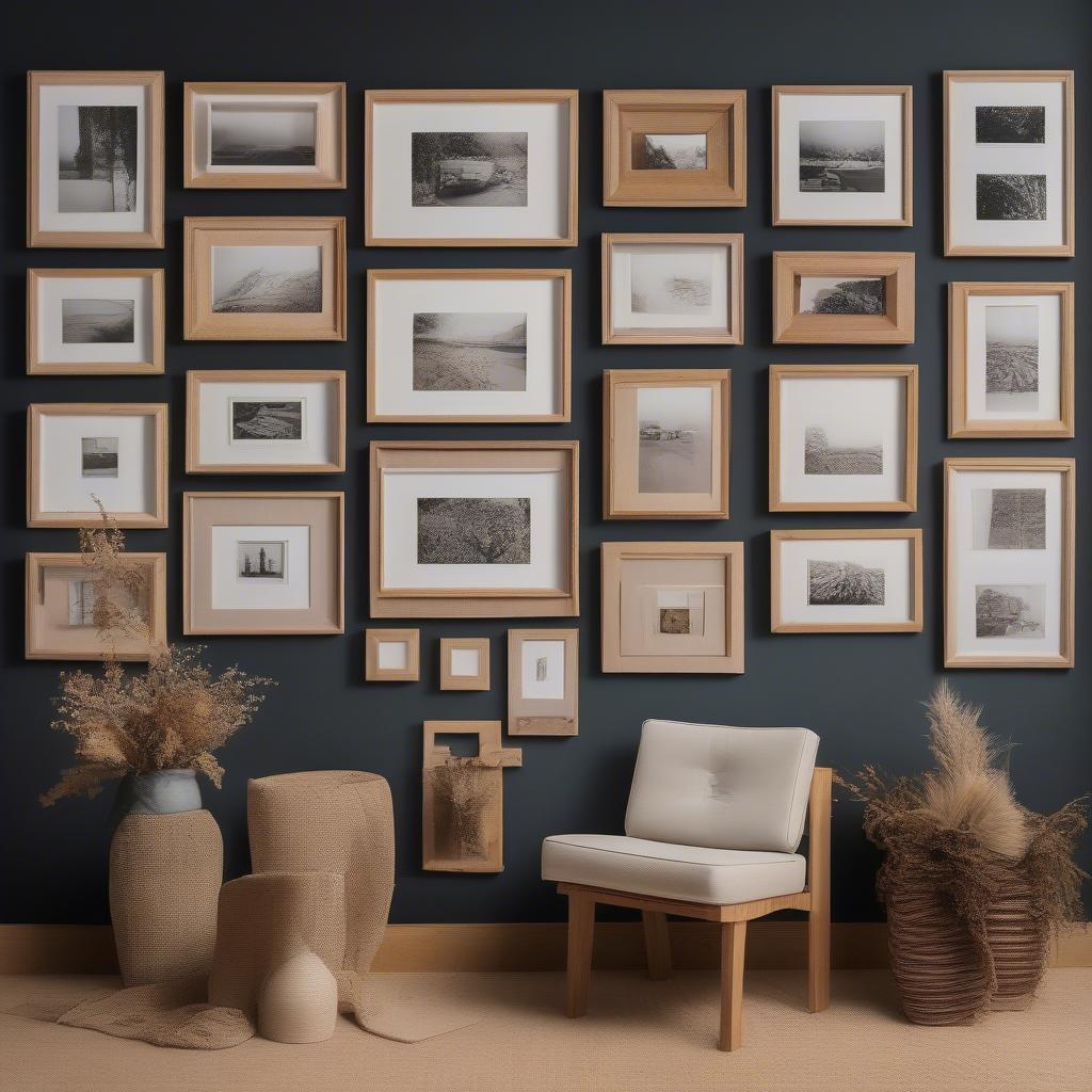 Displaying Handmade Wooden Frames Creatively