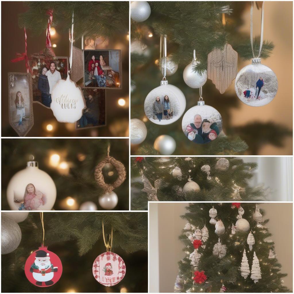 Displaying Holiday Picture Ornaments