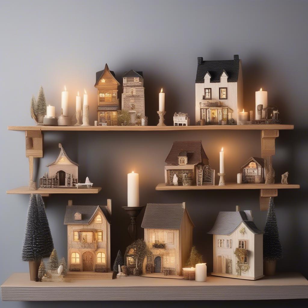 Creative Displays for Little Wooden Houses