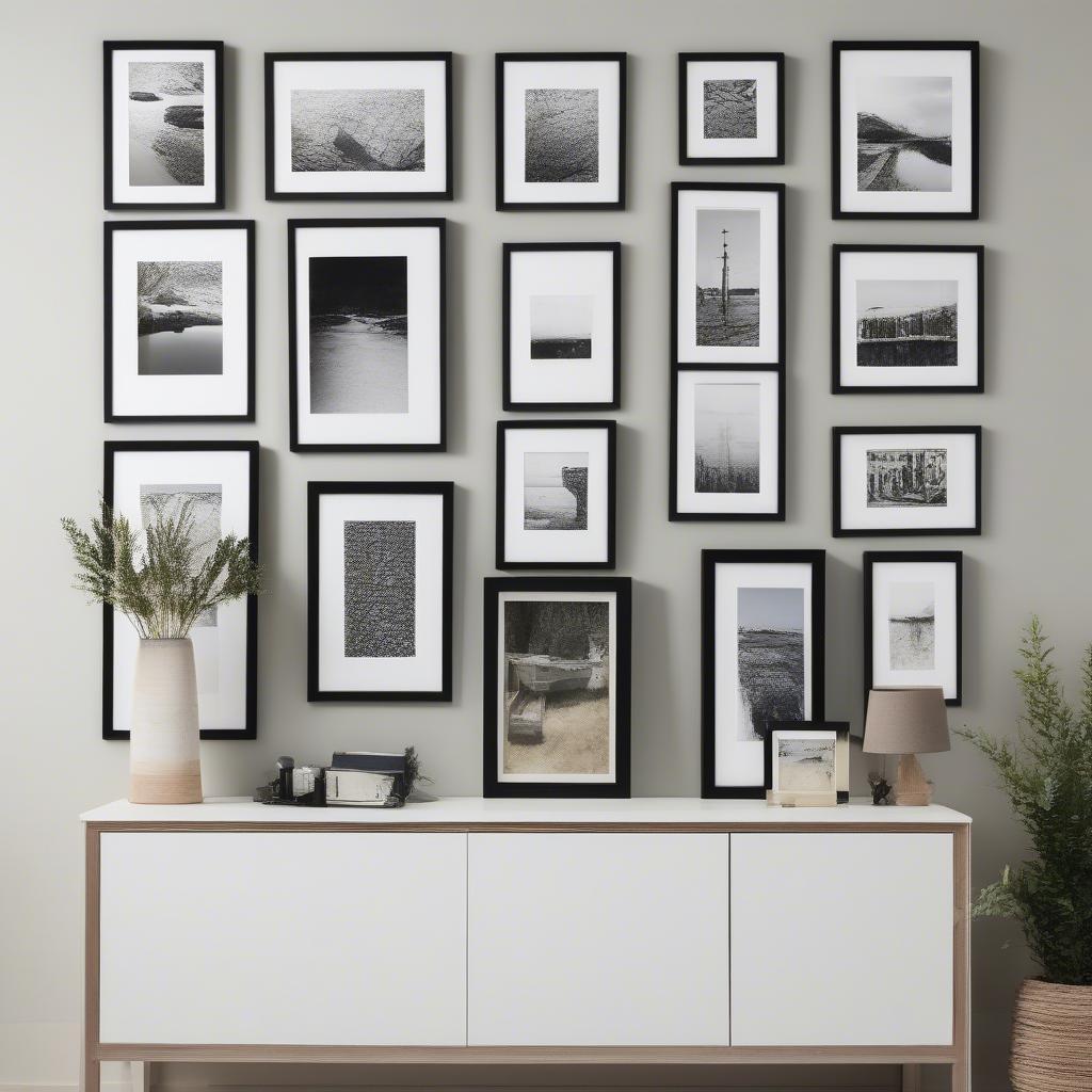 Examples of Displaying Printed Photo Frames