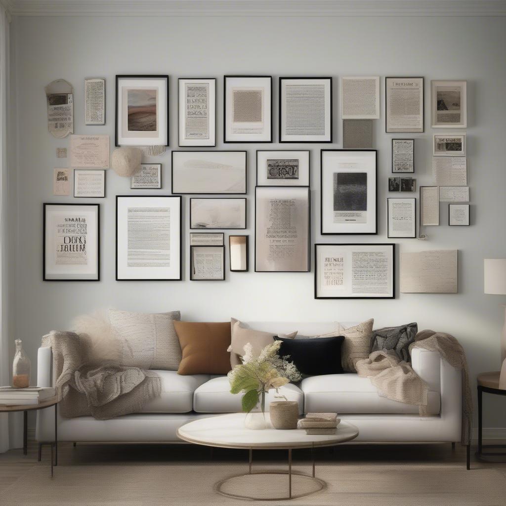 Displaying Wall Art Words