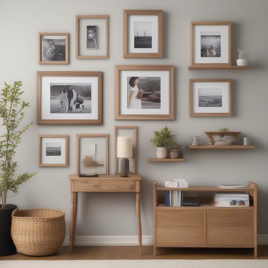 Displaying Wood 8x10 Picture Frames in Various Settings