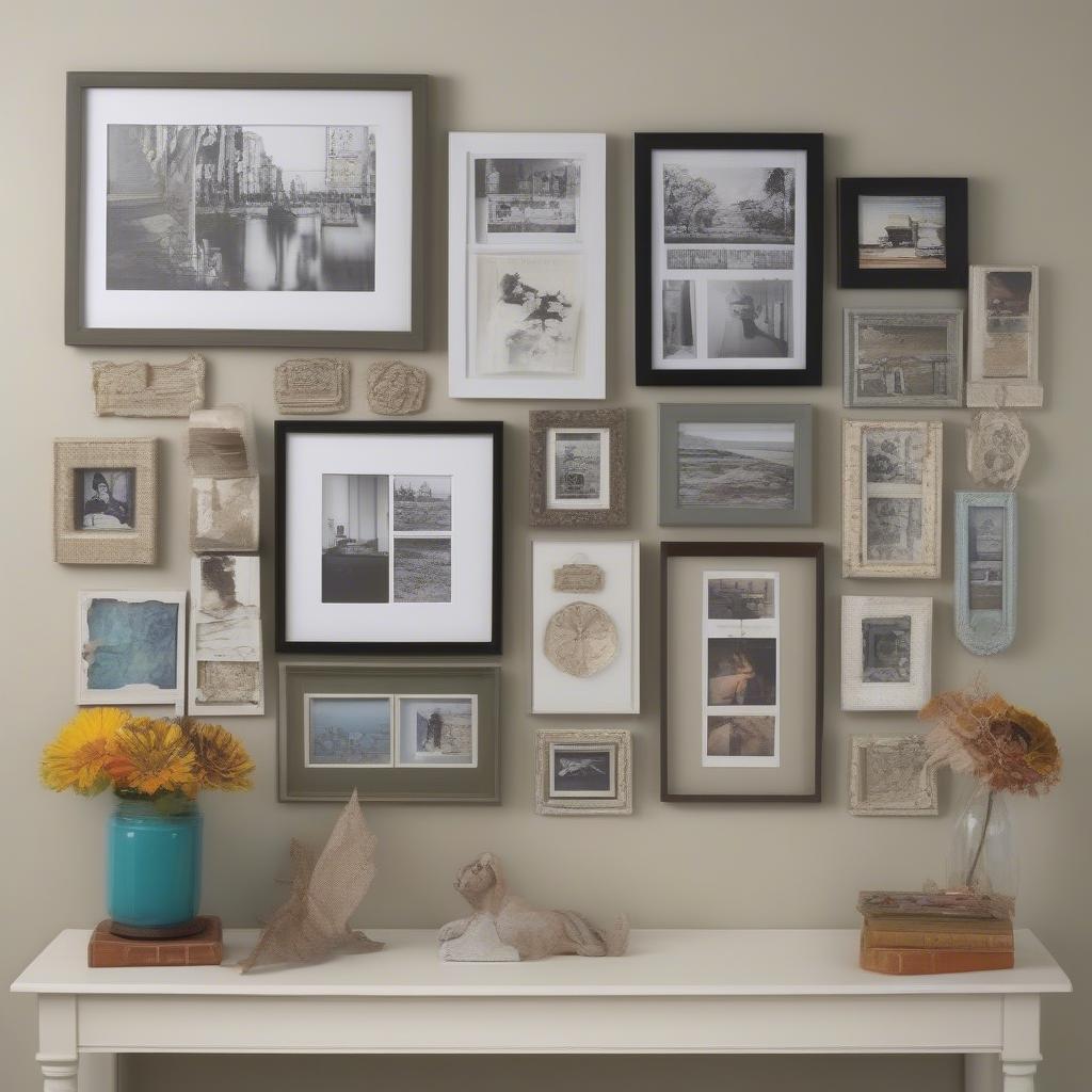 Different ways to display a family tree picture collage.