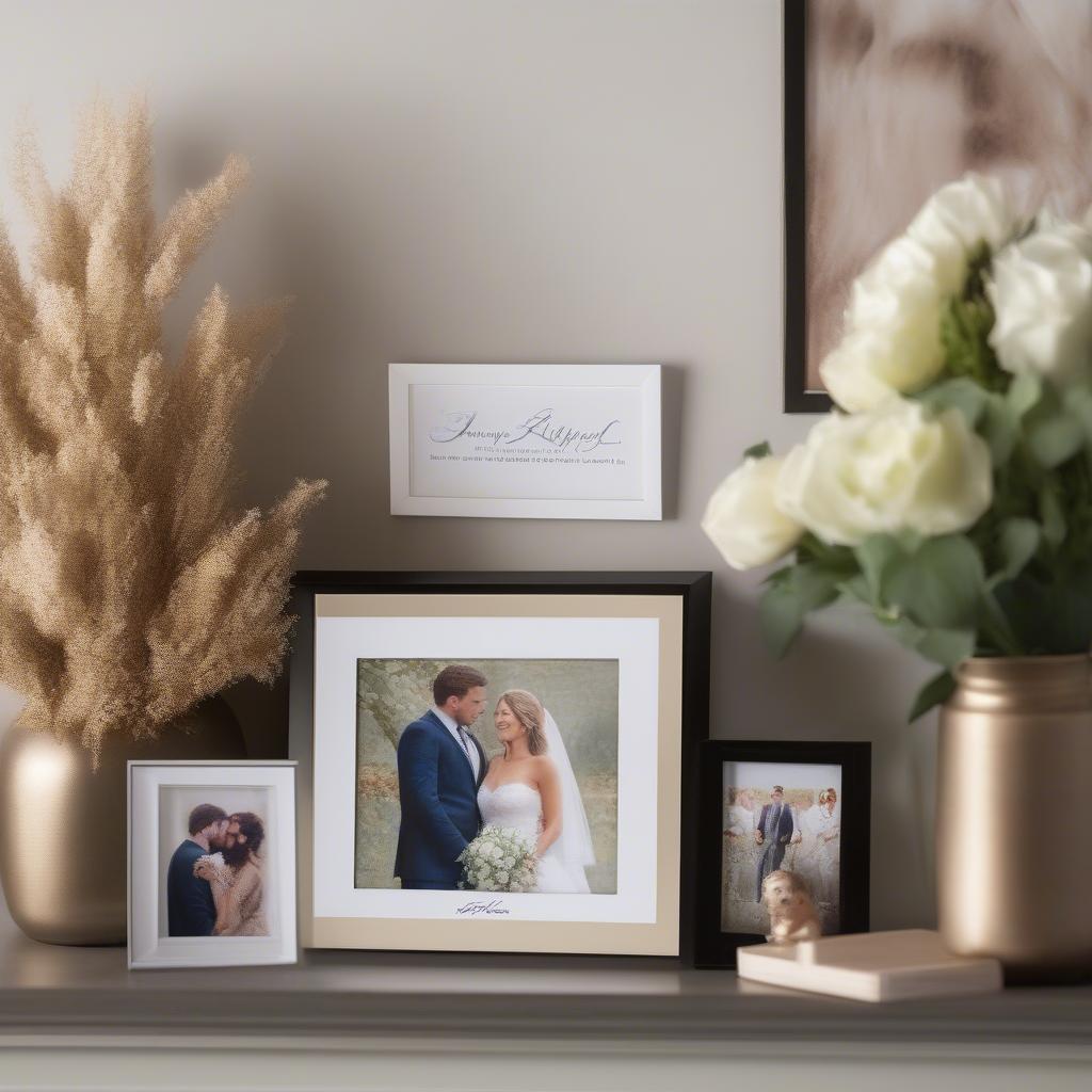 Displaying Your Signature Photo Mat Frame