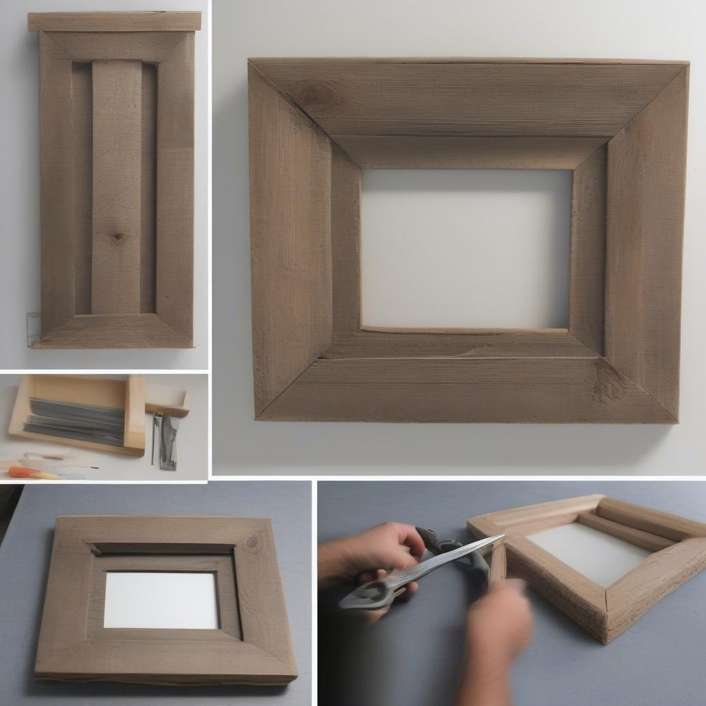 DIY Barn Wood Picture Frame Project