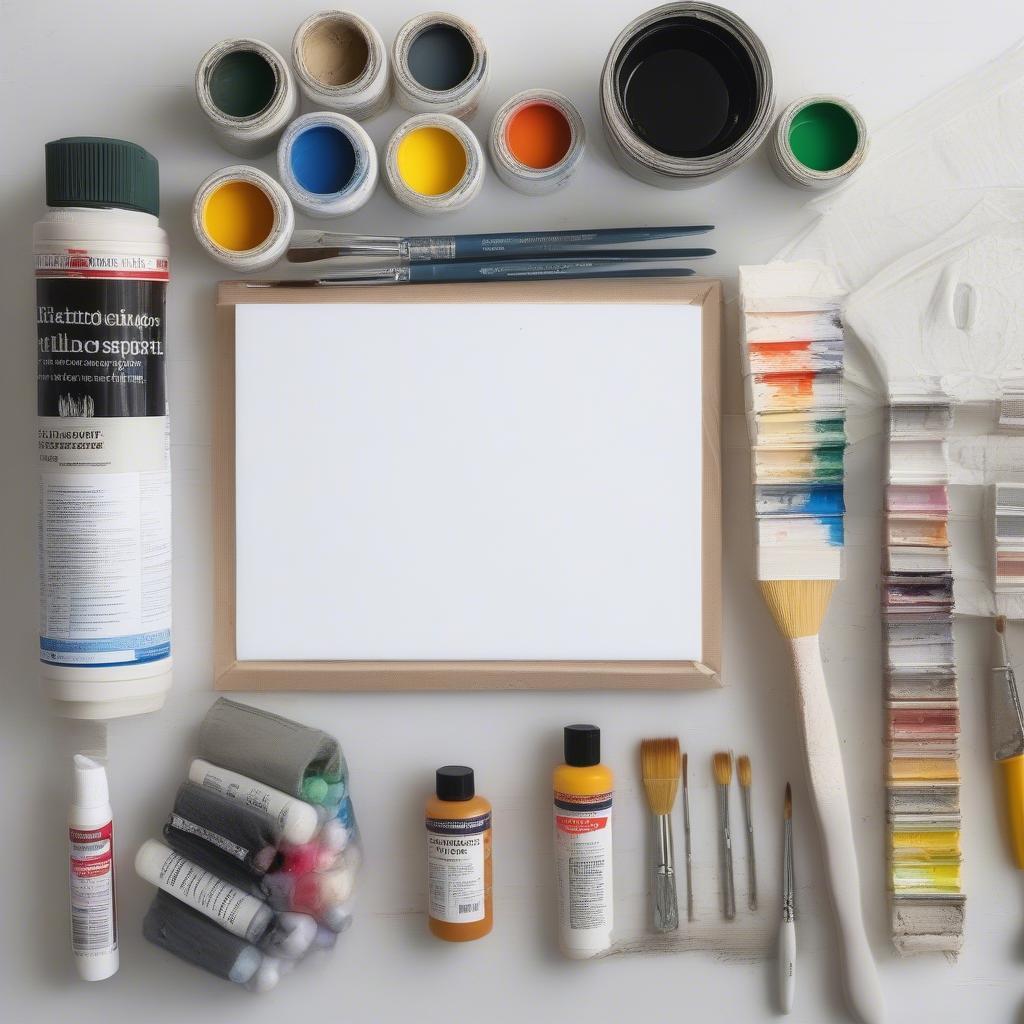 DIY Canvas Wall Art Supplies