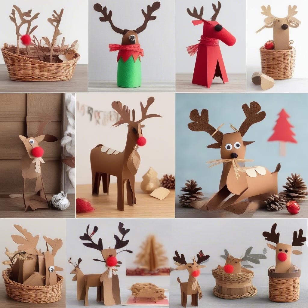 DIY Cartoon Reindeer Craft Ideas