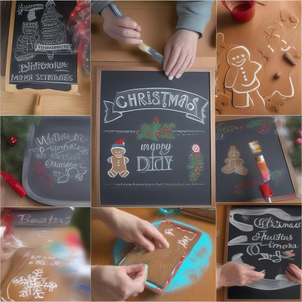 DIY Chalkboard Christmas Baking Signs