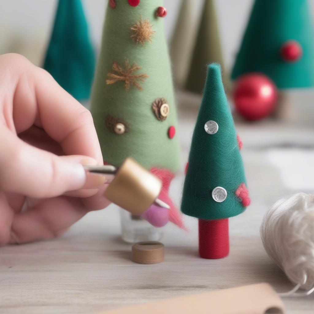 DIY Christmas Bottle Toppers