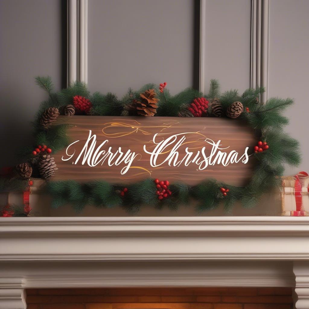 DIY Christmas Home Decor Sign