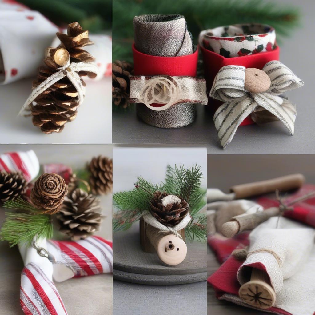 DIY Christmas Napkin Ring Holders