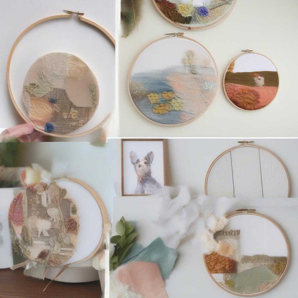 DIY Circular Collage Frame Project