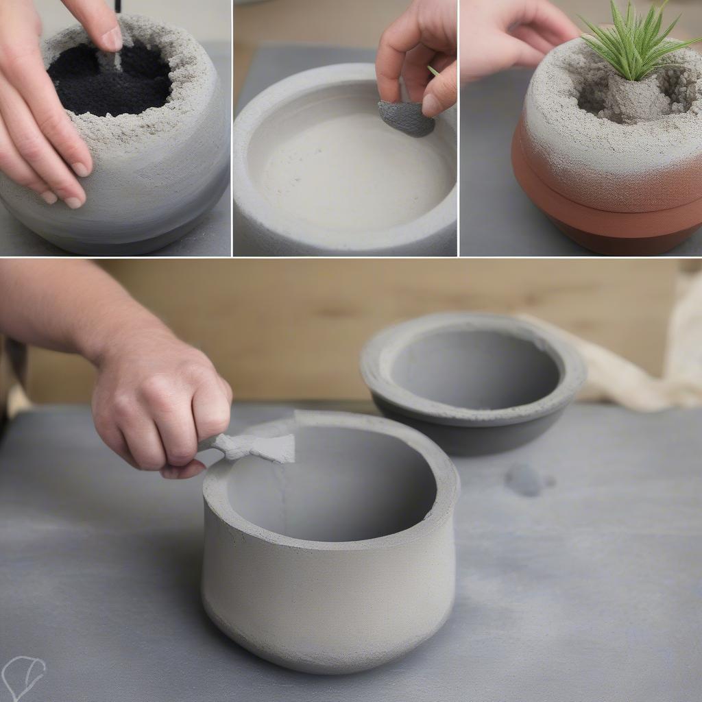 Making Your Own Concrete Planters