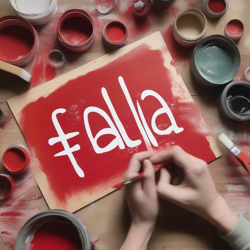 DIY Fa La La Sign Craft Project