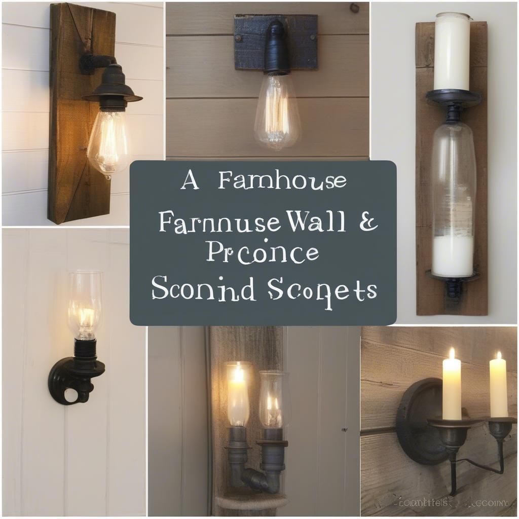 DIY Farmhouse Wall Sconce Projects