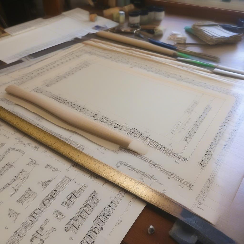 DIY Framed Christmas Sheet Music