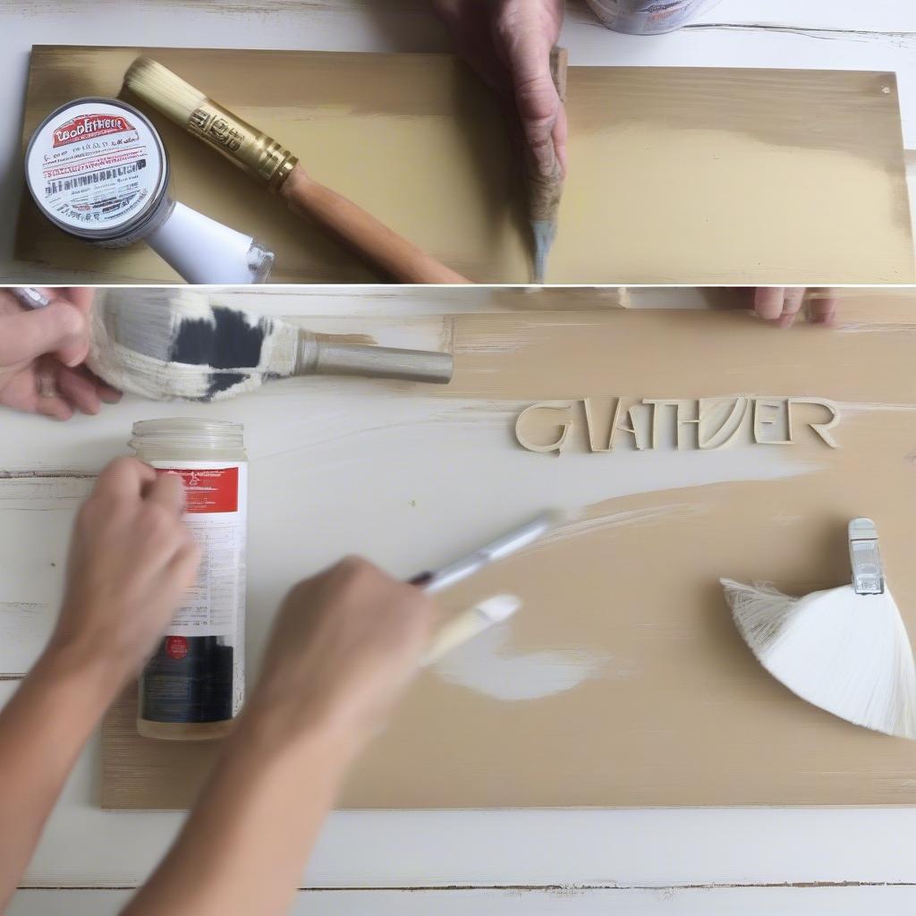 DIY Gather Wooden Sign Project