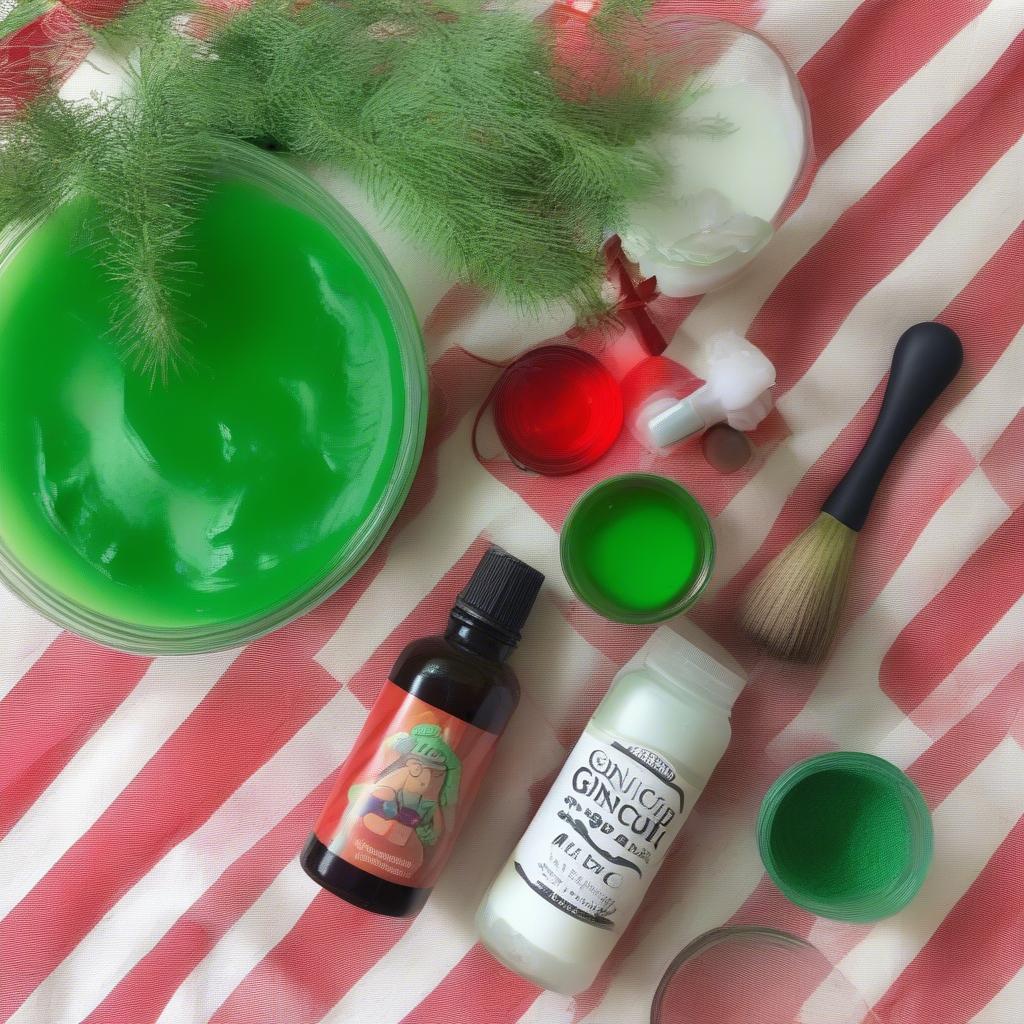 DIY Grinch Body Wash Ingredients