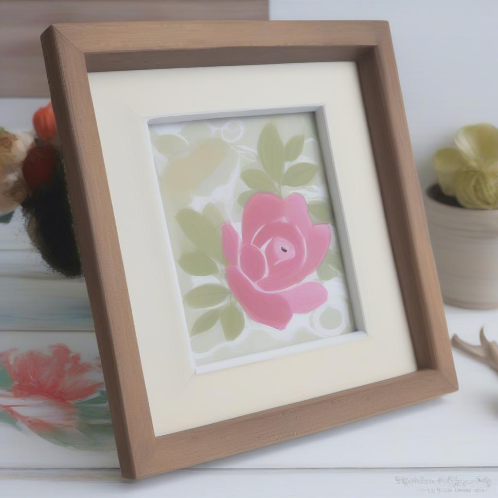 DIY Hand Painted Photo Frames