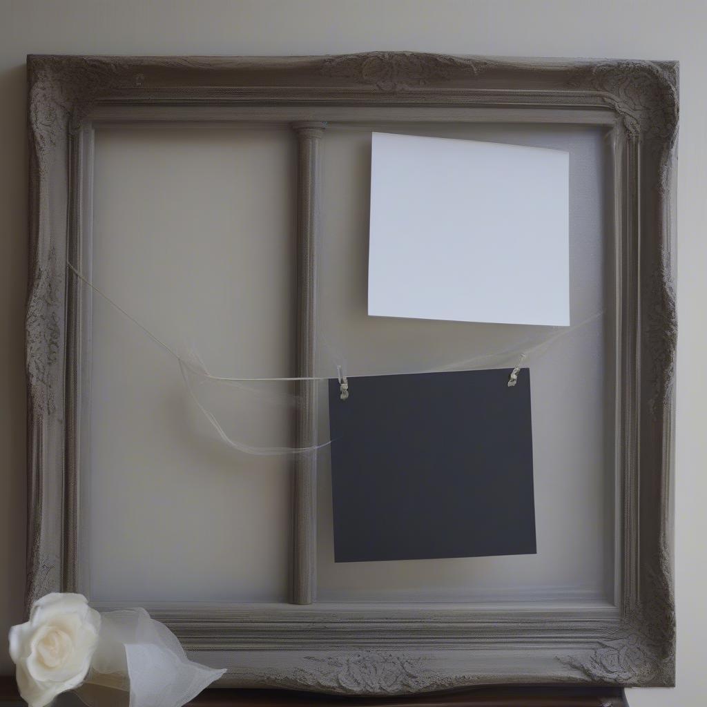 DIY Hanging Blackboard from a Picture Frame