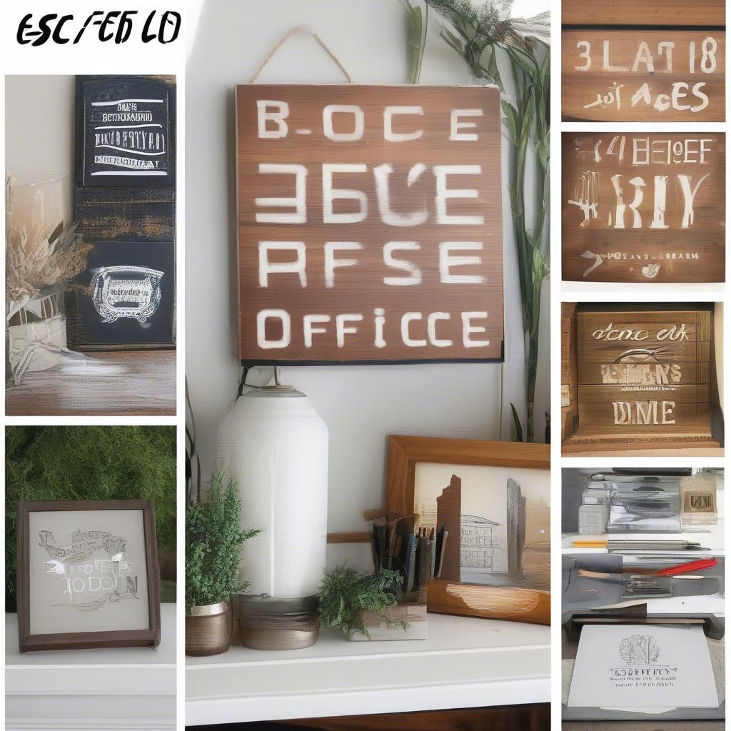 DIY Home Office Sign Projects