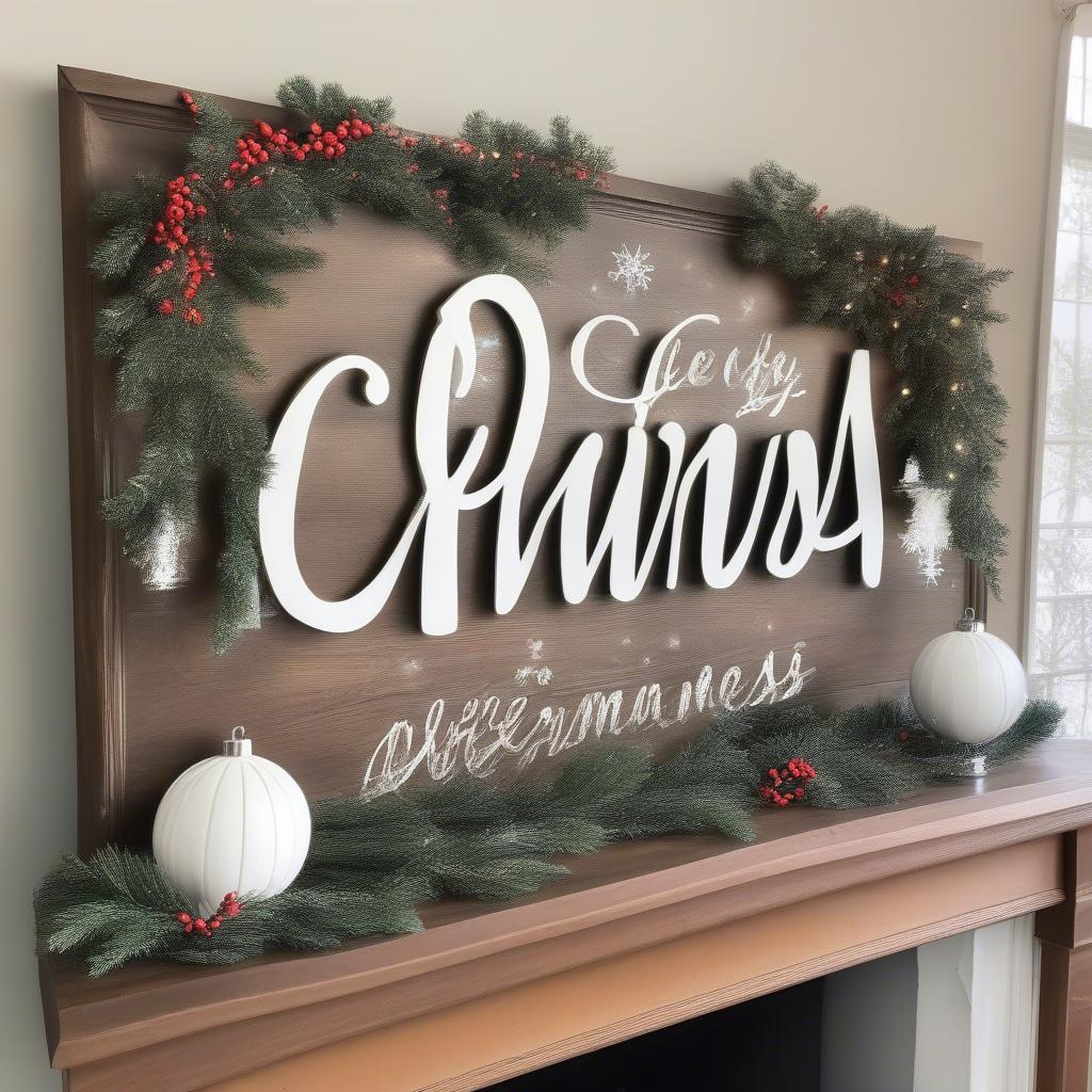 DIY Large Christmas Sign Tutorial