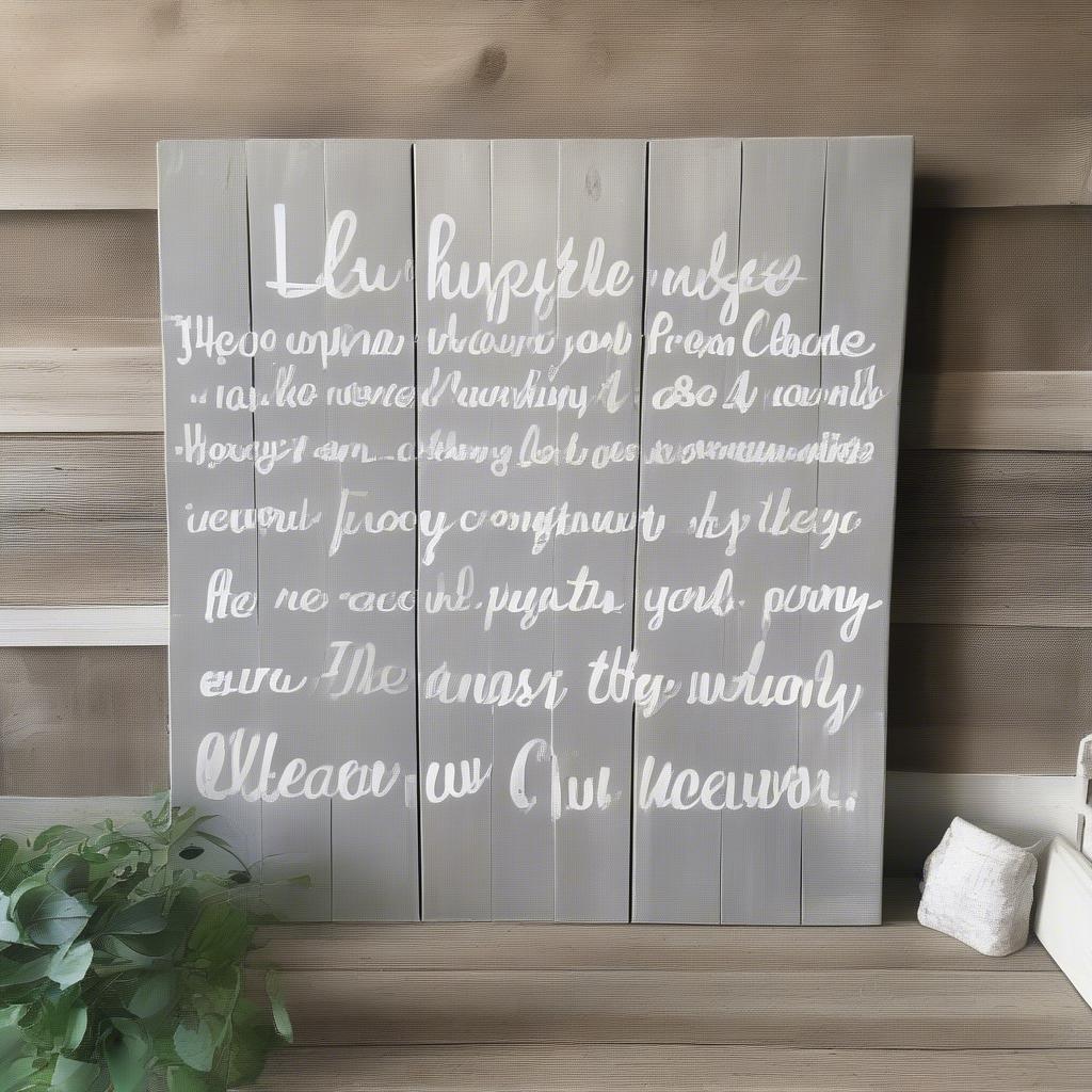 DIY Large Inspirational Wall Art