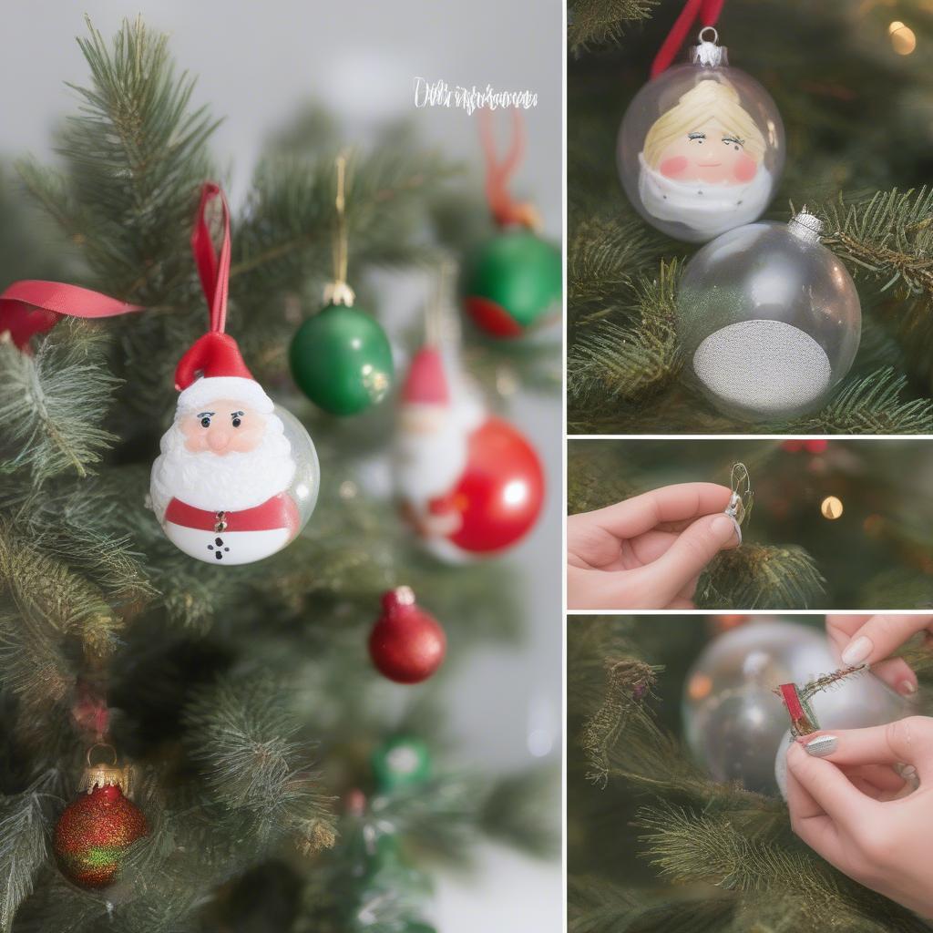 DIY Mini Personalized Christmas Ornaments