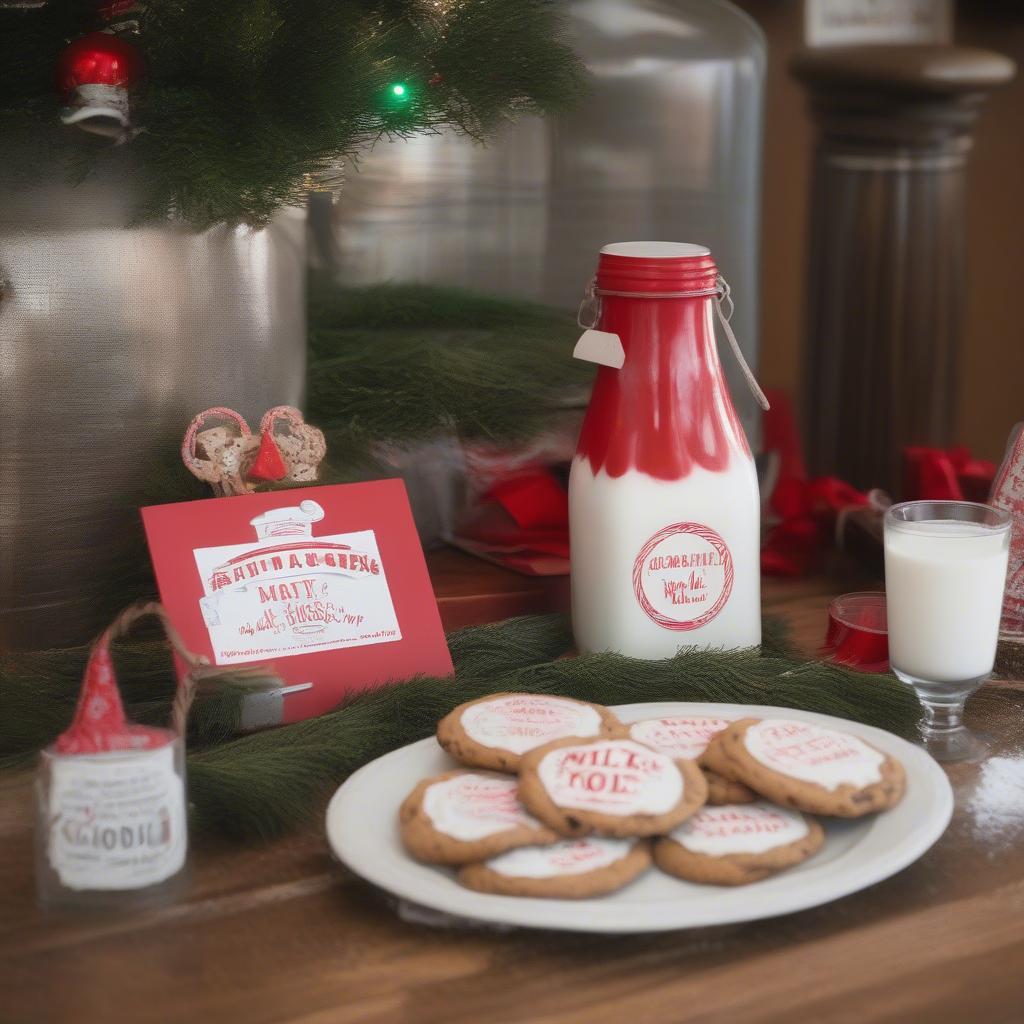 DIY North Pole Milk and Cookie Co. Set