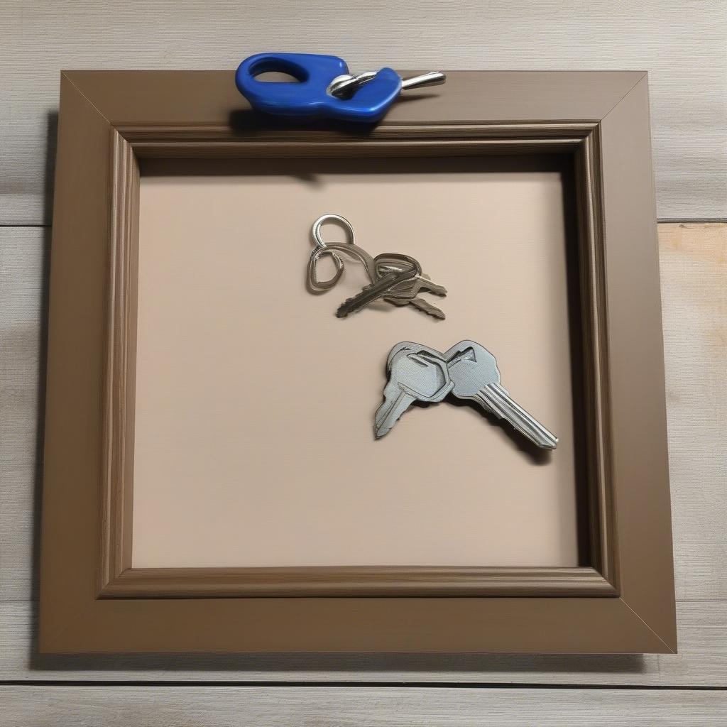 DIY Picture Frame Key Hook Project