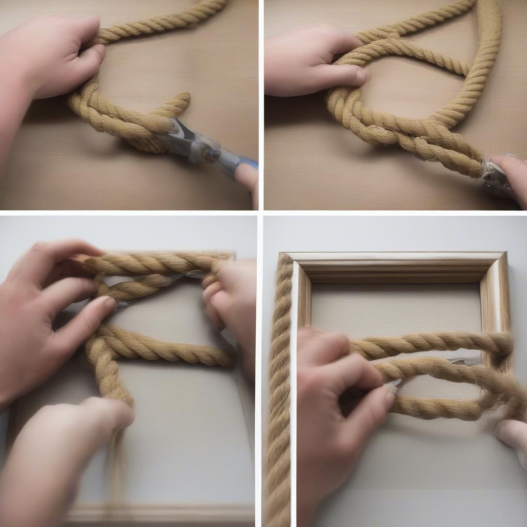 Creating a DIY Rope Hanging Picture Frame