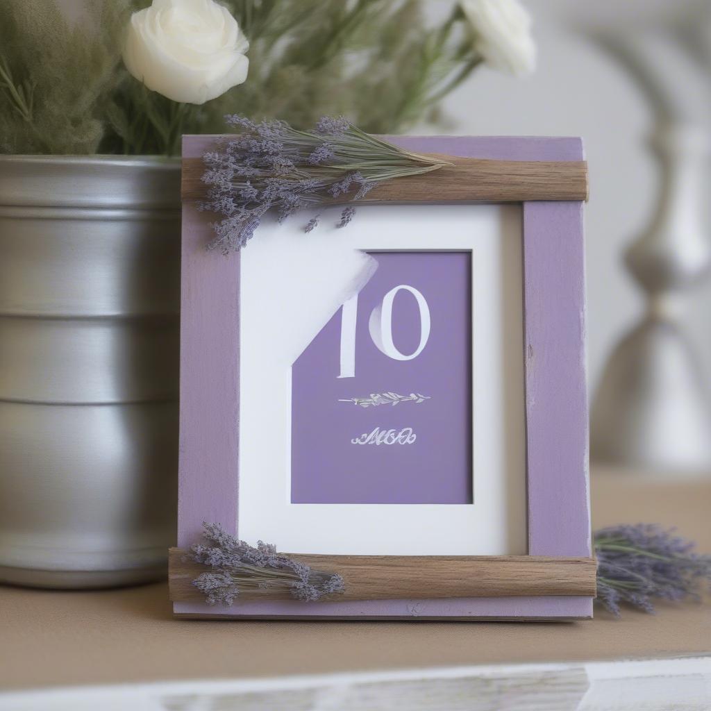 DIY Rustic Table Number Picture Frames