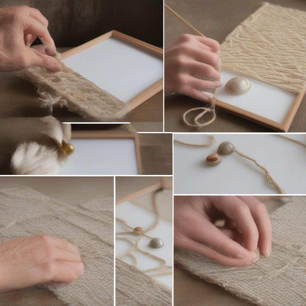 DIY textured picture frame ideas showcasing various techniques and materials.