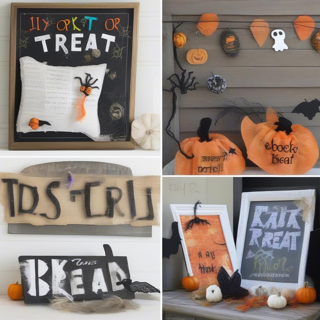 DIY Trick or Treat Sign Ideas