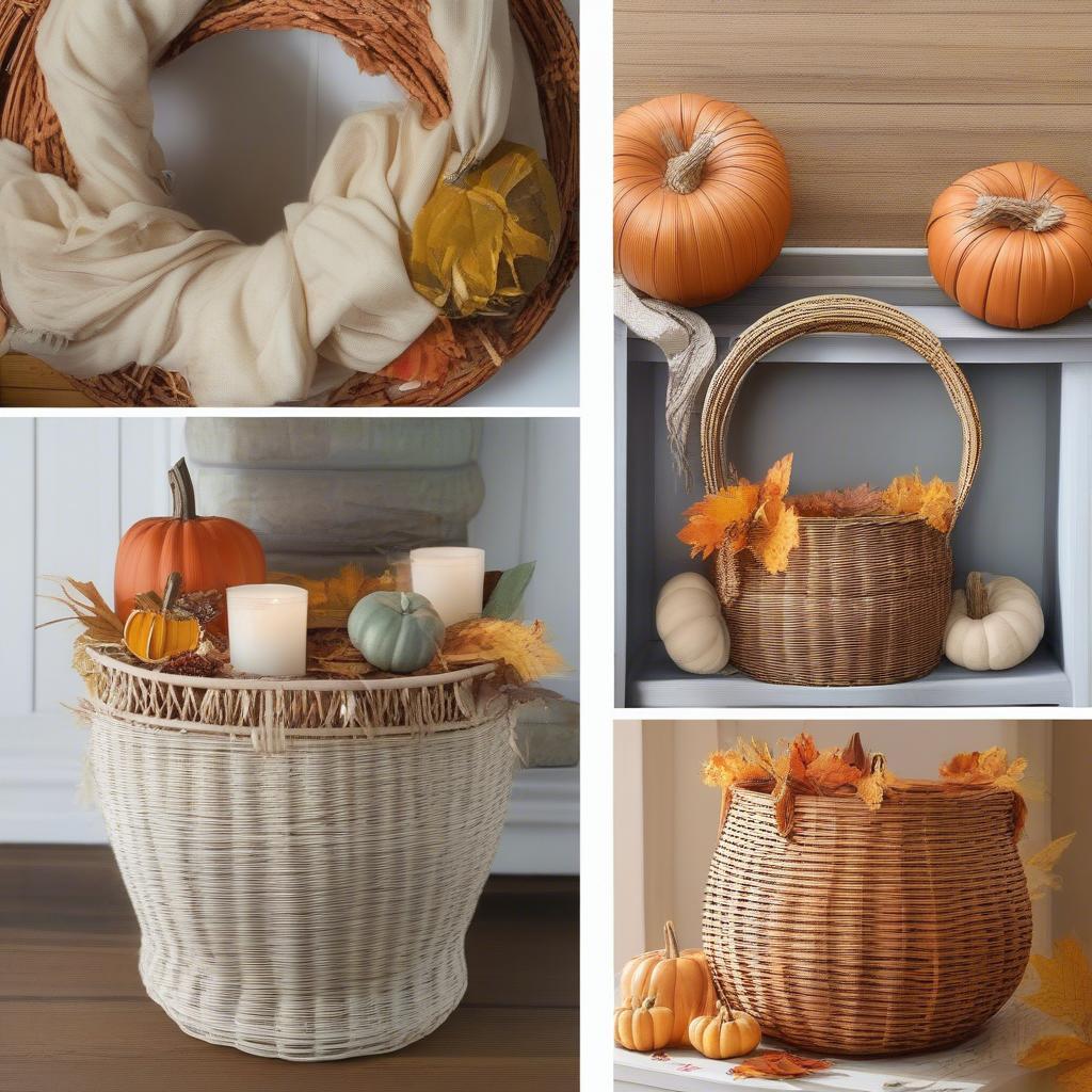 DIY Wicker and Rattan Fall Decor Projects