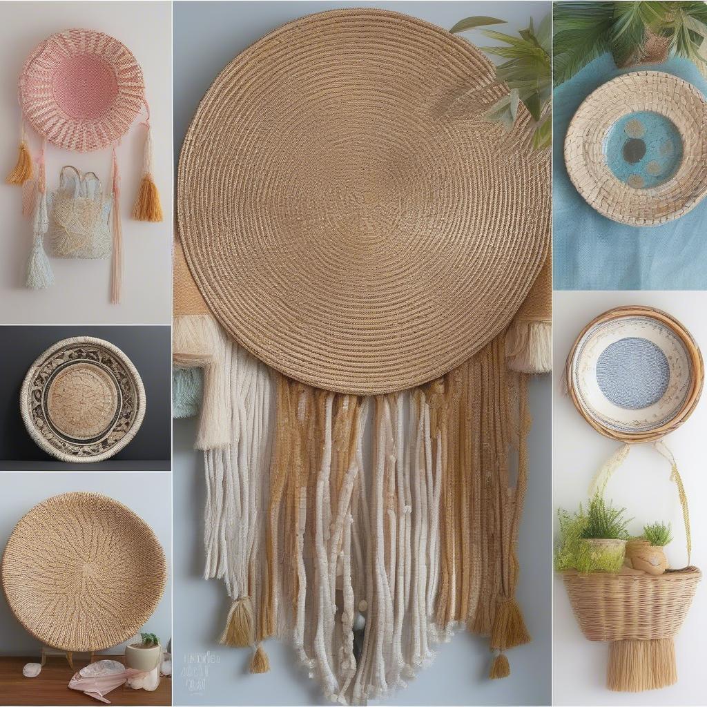 DIY wicker and rattan wall decor projects