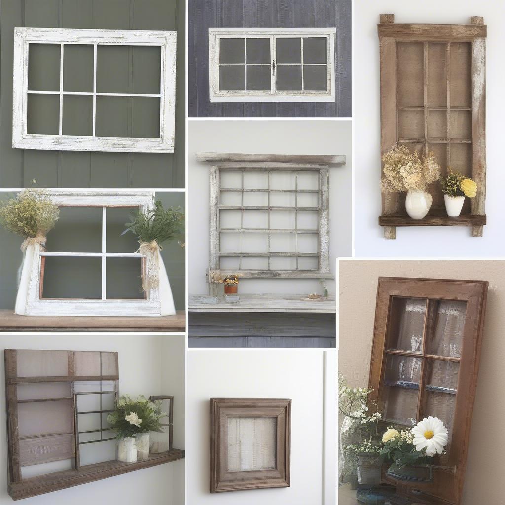 DIY Window Wood Wall Decor Ideas