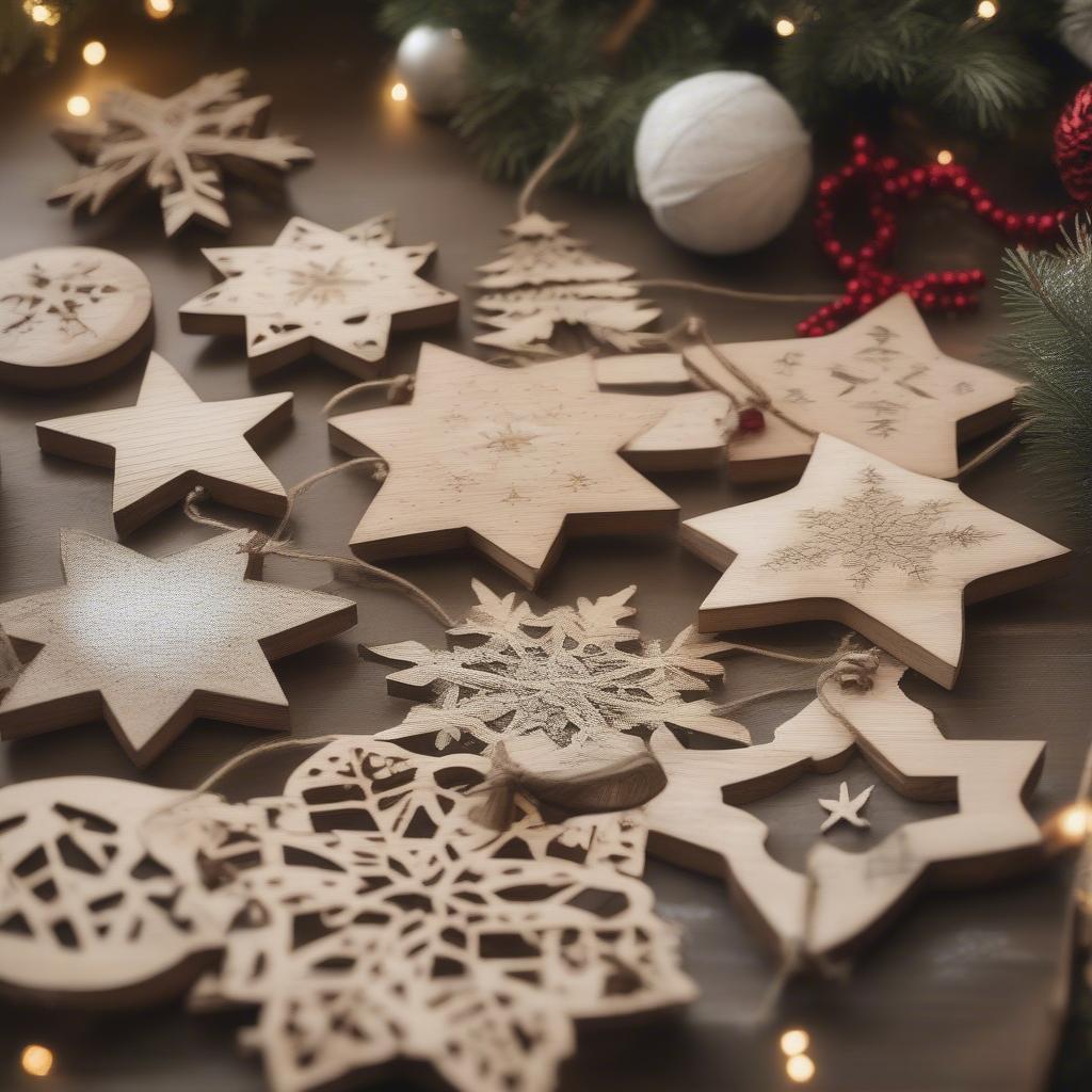 DIY Wood Christmas Ornaments