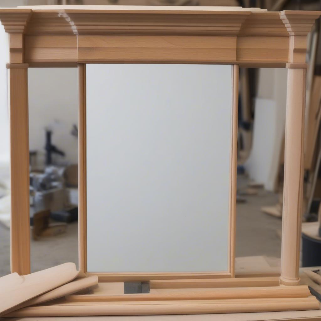 DIY Wood Frame Mirror Project