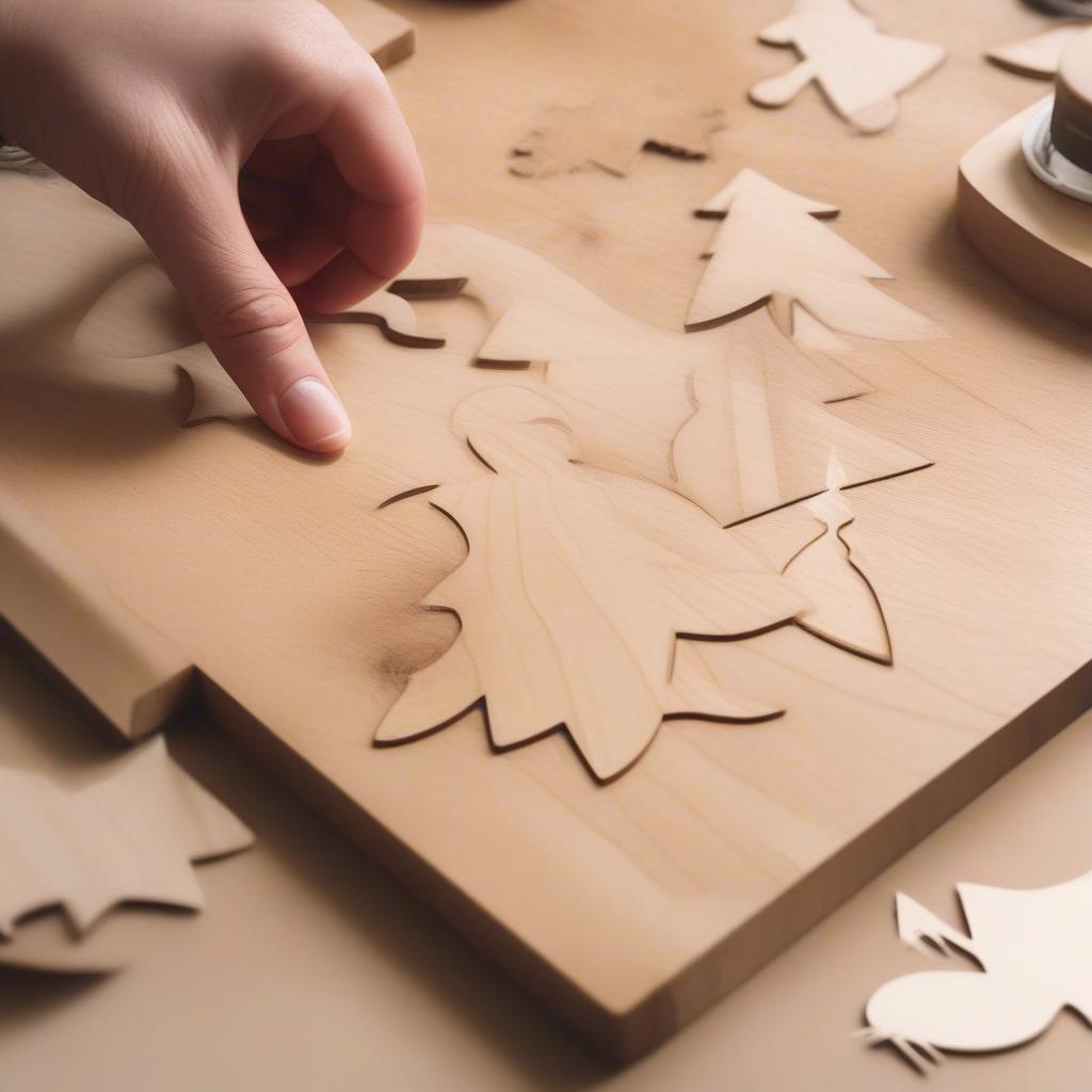 DIY Wooden Christmas Cutouts Process