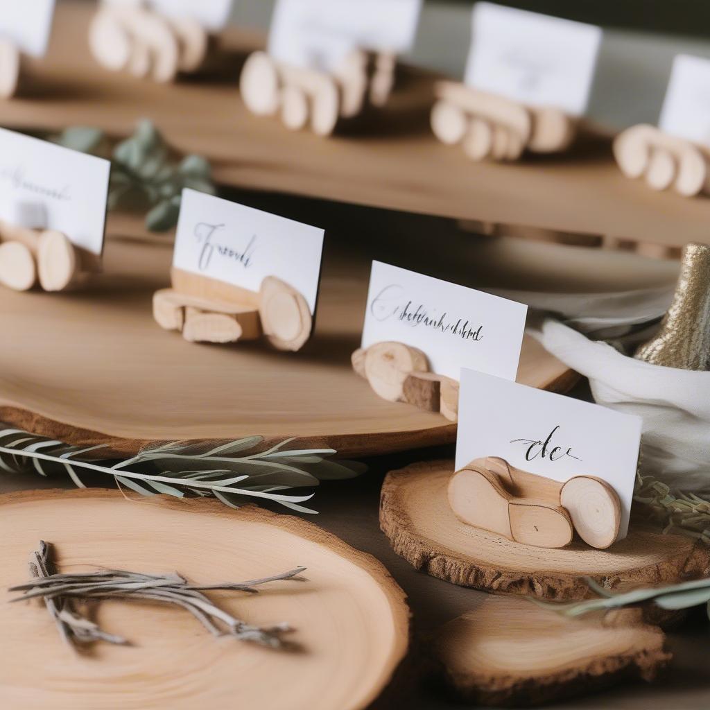 DIY Wooden Place Card Holders