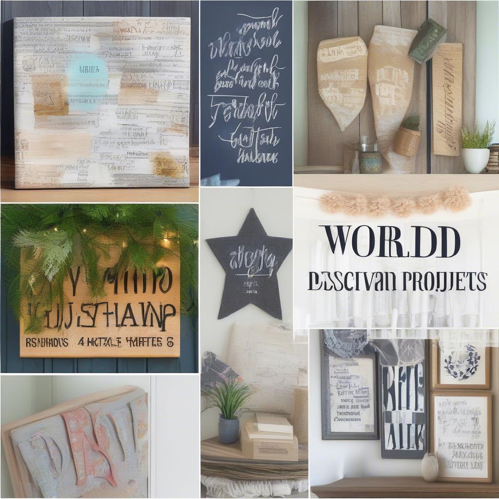 DIY Word Decoration Ideas